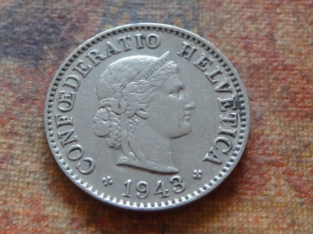 Tutti le monete: 5 Rp. 1943 – Usato da Romanel-sur-Lausanne venduto da Swift13