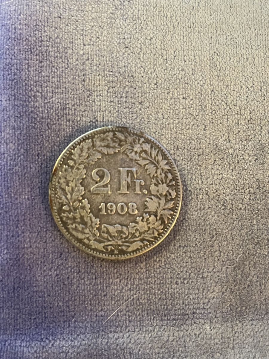 Toutes les monnaies: 2 Fr. Silber 1908 – D'occasion à Siebnen par Starlauf