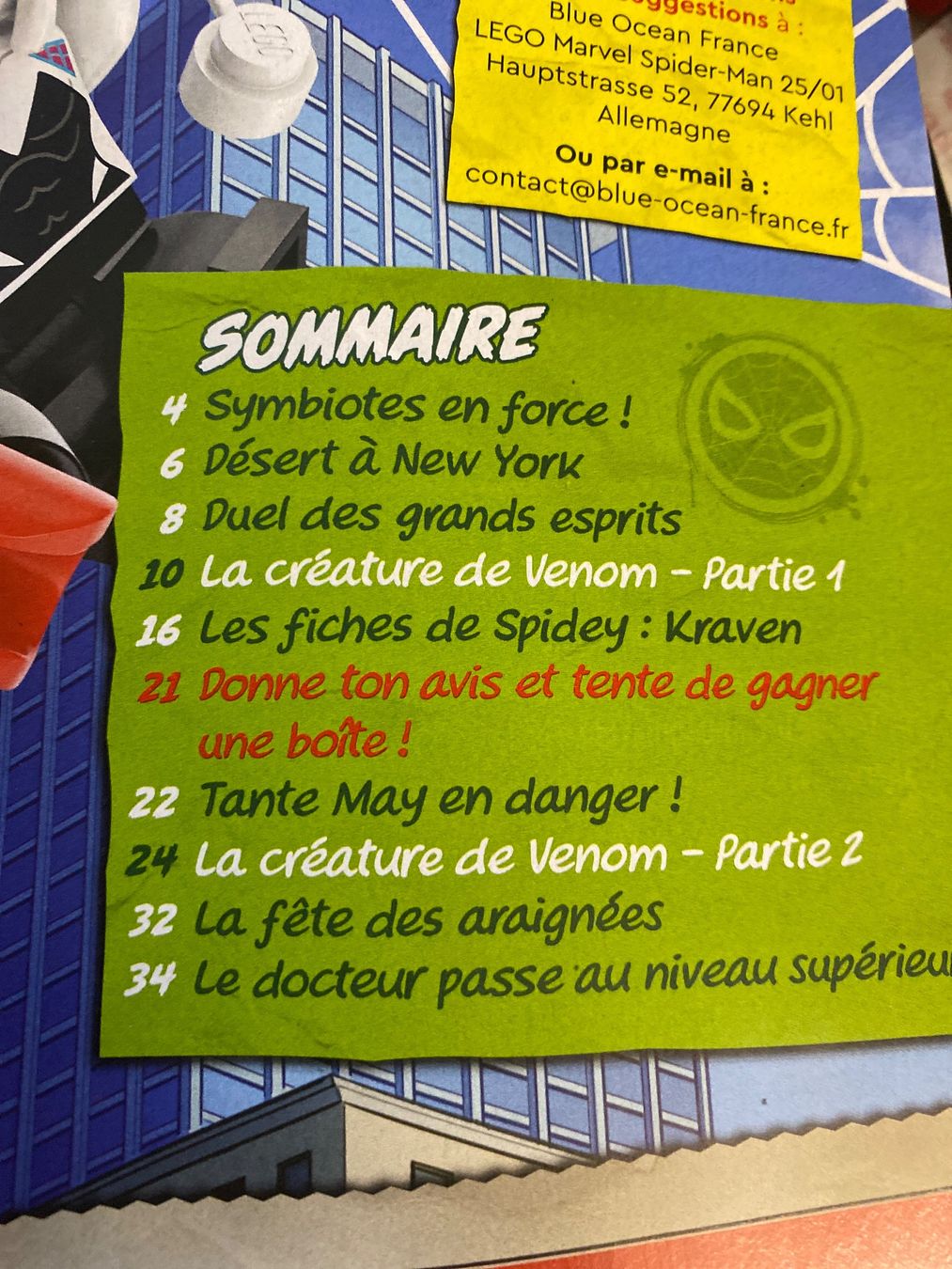 Fumetti: LEGO BD Spiderman:  numéro 19 – Usato da Le Brassus venduto da cinema13 1
