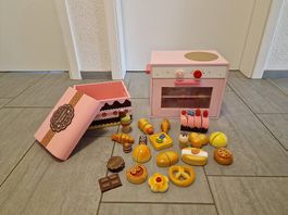 Kinderspielbackofen und Box inkl. Utensilien