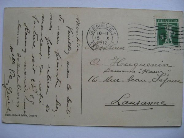 Ansichtskarten: AK  Genève - Pont du Mont Blanc – Gebraucht aus Gundetswil von Egro01 1
