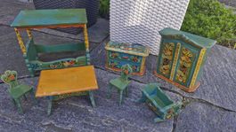 ✨️ Vintage Puppenhaus Möbel Einrichtung - handmade ✨️