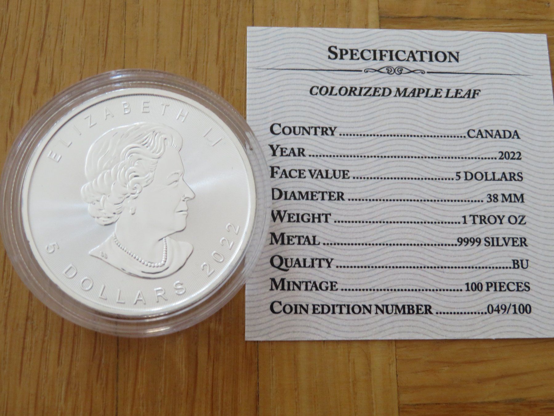 Tutti le monete: Lion King Maple Leaf 2022 Canada 1 OZ SILBER - COLOR EDIT – Nuovo (secondo la descrizione) da Wetzikon ZH venduto da Nicki6 2