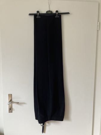 Bundfalten Hose Hallhuber schwarz 36