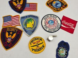 Lot écussons divers police sécurité USA