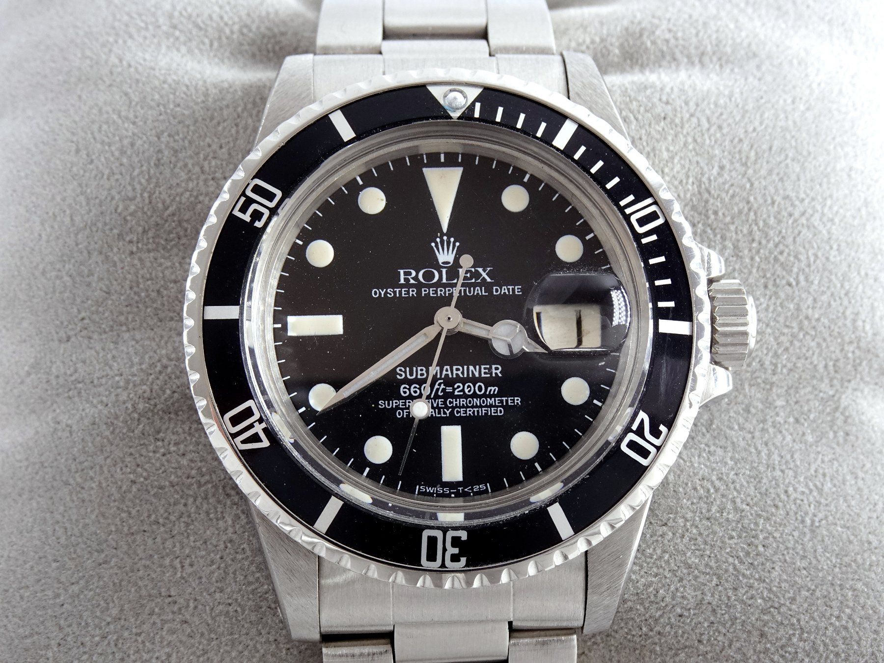 Rolex Orologi: ROLEX 1979 SUBMARINER REF. 1680 MATTE DIAL VINTAGE-UHR – Usato da Zürich venduto da SWISSTIMEARTS-AG 1