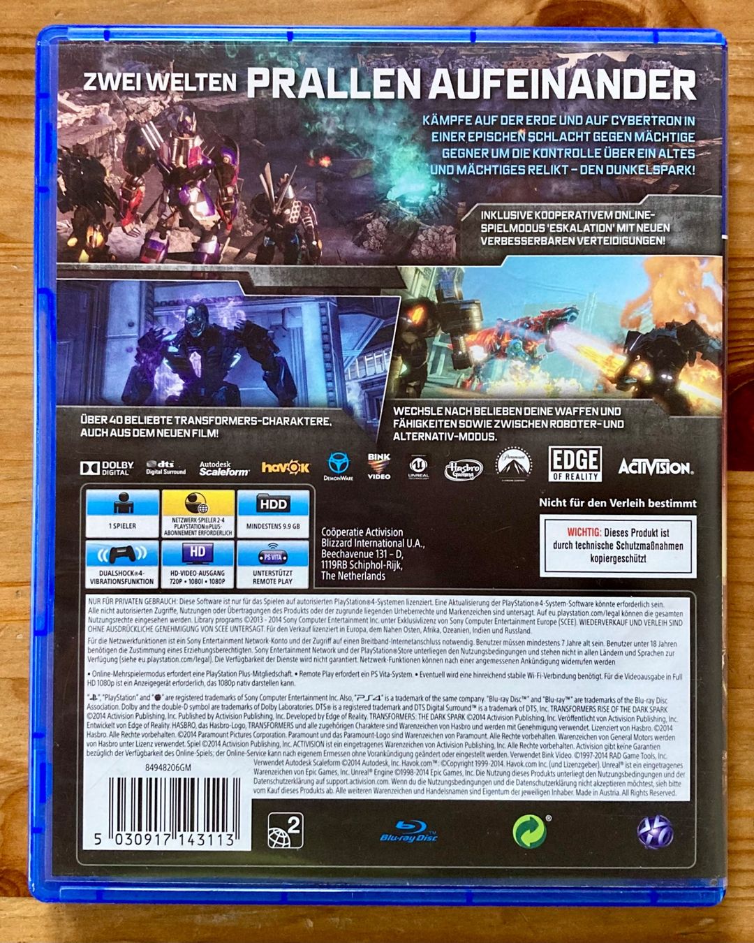 Sony Giochi: Transformers: The Dark Spark - PS4 – Usato da Zürich venduto da Djmotionch 3