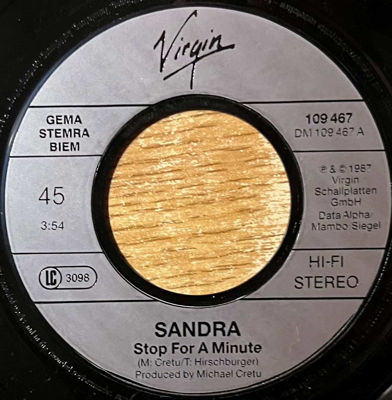 Schallplatten: SANDRA - STOP FOR A MINUTE – Gebraucht aus Bussigny von vinyl-pas-cher 2