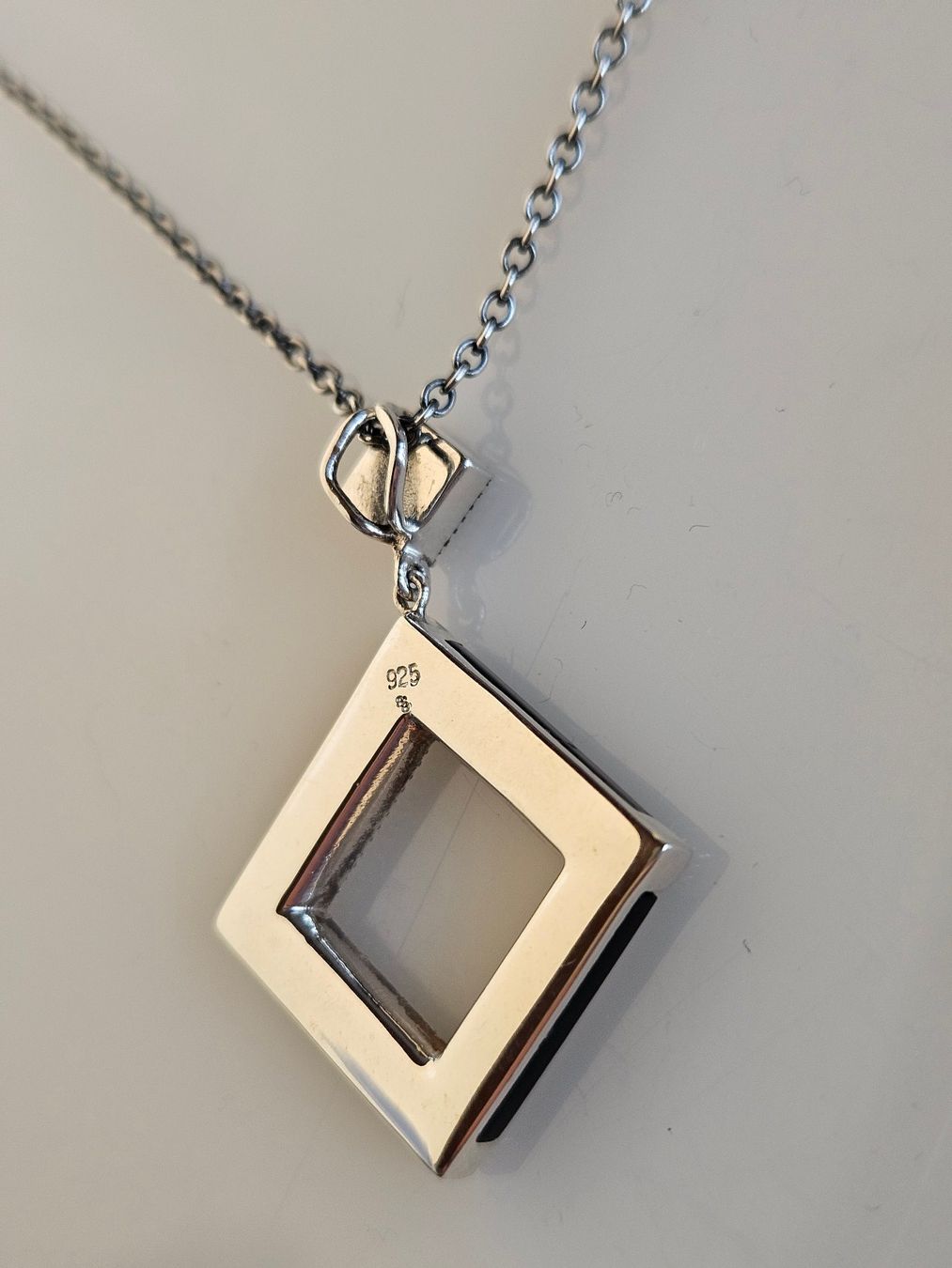 Catenine: Silber Kette mit schwarzem Onyx – Nuovo (secondo la descrizione) da Winterthur venduto da ste_tcx5 2