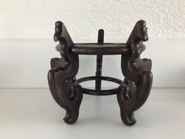 alter Holzständer für Vasen