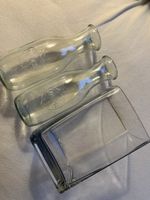 Milk glass and flower glass