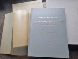 Schweizer Telekom 3 Bücher, 100 Jahre, 1852-1952, Rarität!