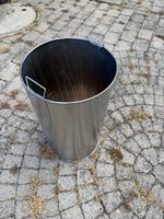 Edelstahl Eimer gross mit Griffen ca 60cm hoch