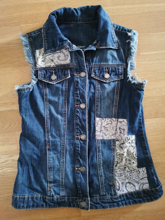 Gilet deals jeans motivi