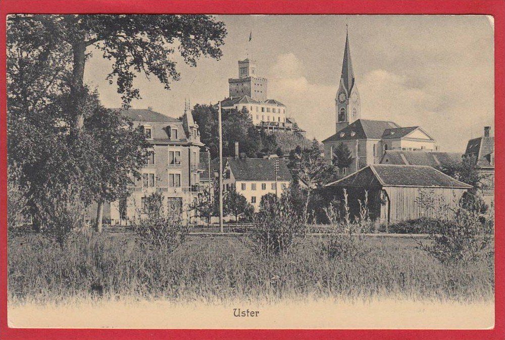 Cartoline postali: USTER, LICHTDRUCK 1905 – Usato da Grüningen venduto da Kartenlaube