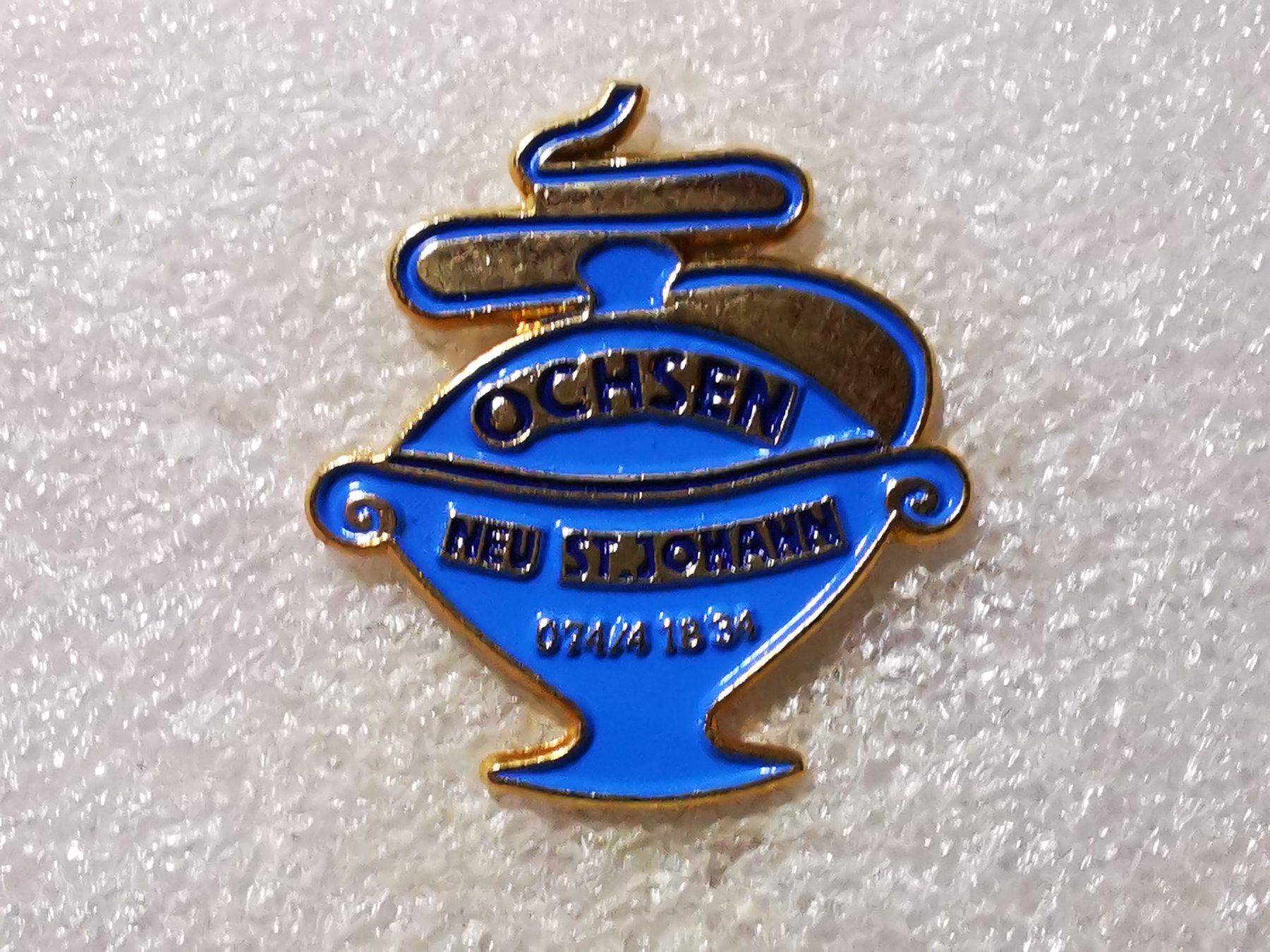 Placchette & Badge: Ansteckpin 82: Ochsen – Usato da Oppligen venduto da Pin-Fall-Shop