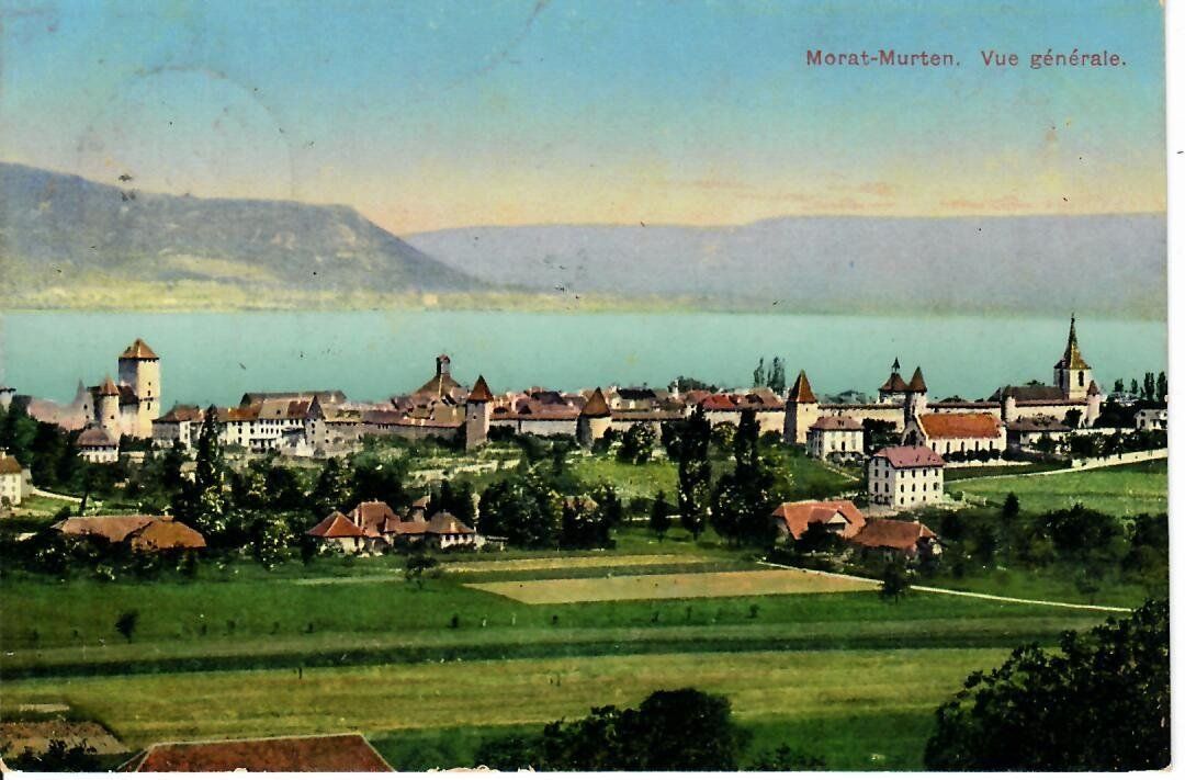 Cartoline postali: Morat - Murten 1910 mit 125II – Usato da Hochdorf venduto da Ziegel-16