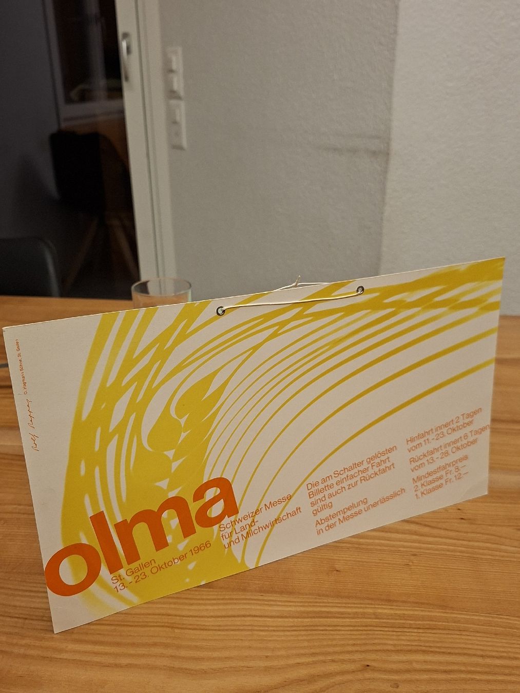 Insegne: Olma 1966 Schild – Usato da Ganterschwil venduto da HeidiuPeter 1