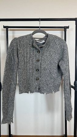 Zara Strickjacke Grau, Grösse S, Herbst-Look, Neuwertig