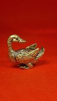 Messing Ente, Vintage Deko, Herbstzeit Deko, Top Zustand