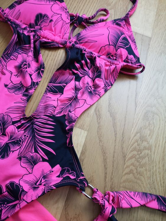 Monokini Gr. 38 mit Blumenmuster 2