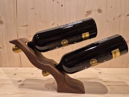 Wunderschöner Flaschenhalter aus Holz