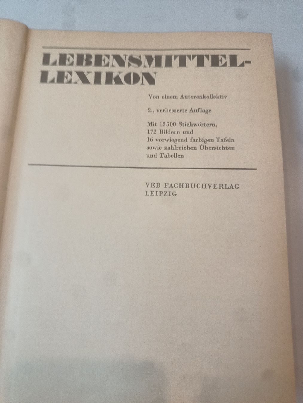 Libri: Lebensmittel-Lexikon, Nachschlagewerk – Usato da Burgdorf venduto da Bxblau 1