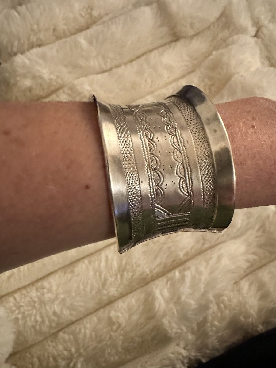 Armbänder & -reifen: Bracelet manchette argent massif Style ethnique chic – Neu (gemäss Beschreibung) aus Versoix von sne_zx2d 2