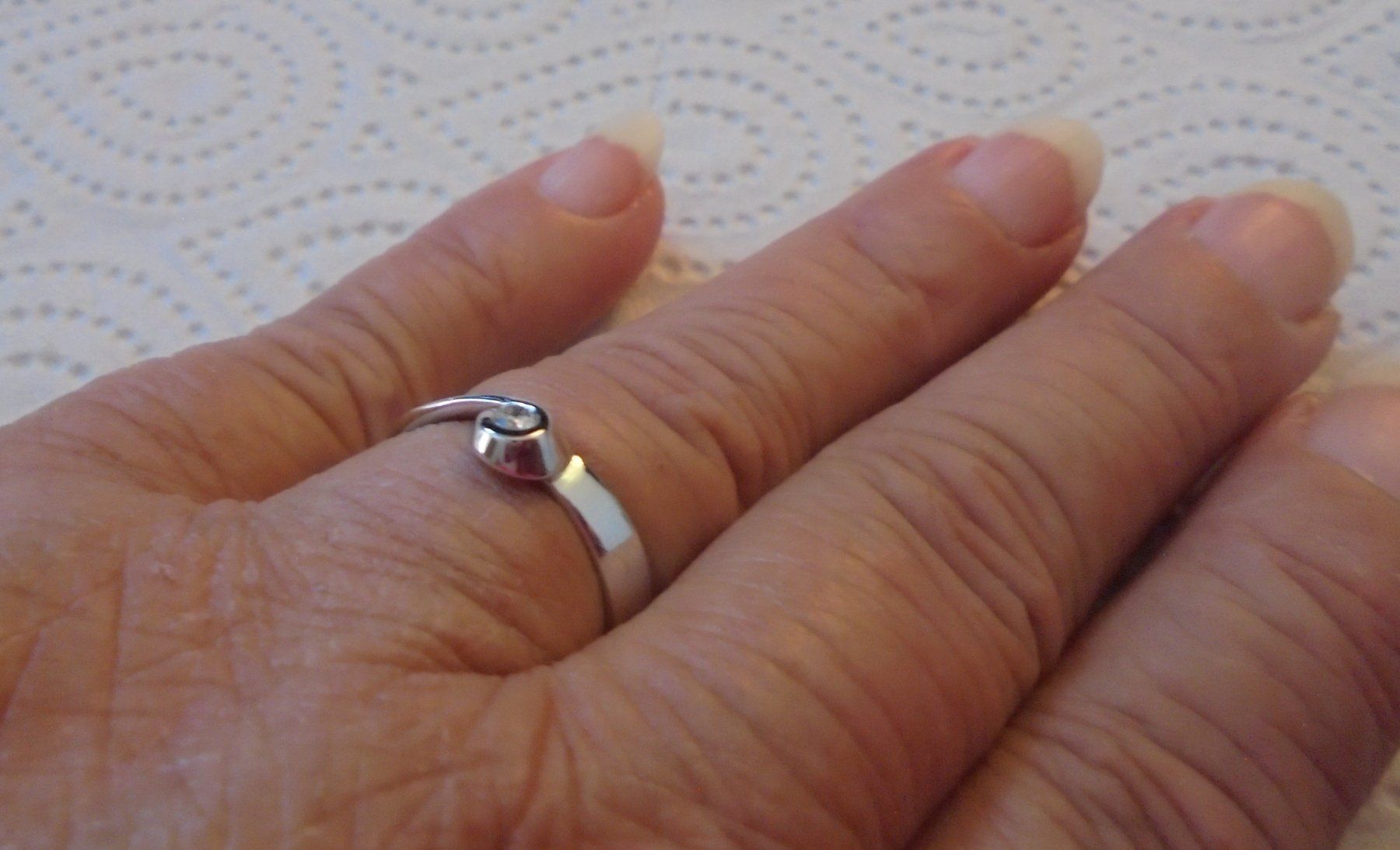 Ringe: Echtschmuck: Brillant-Silberring mit 1 Diamant 17/53 – Neu (gemäss Beschreibung) aus Zuchwil von maumauchi 4