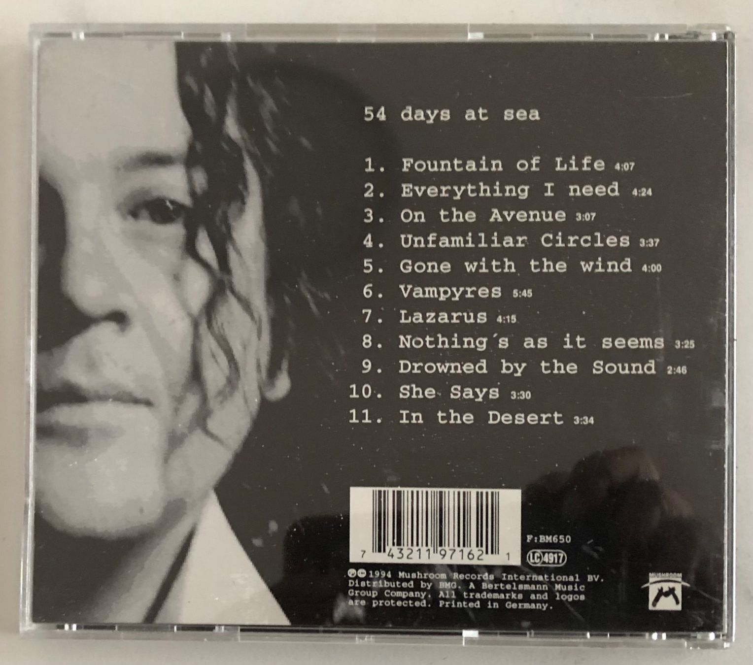 CD: CHRIS BAILEY - 54 DAYS AT SEA – Usato da Poliez-Pittet venduto da Newtown-Records 1