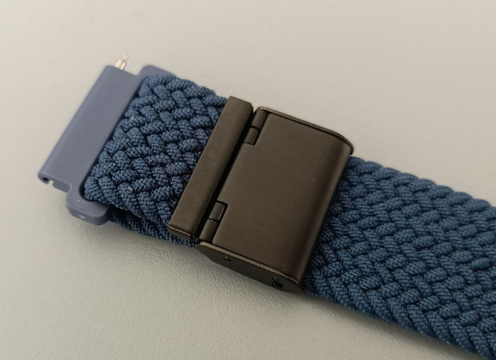 Bracciali & Braccialetti: Nr211 Textil Uhrenband geflochten elastisch dunkelblau 21mm – Nuovo (secondo la descrizione) da Teufen ZH venduto da Deeyou 5