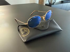 Ray Ban Sonnenbrille blau verspiegelt