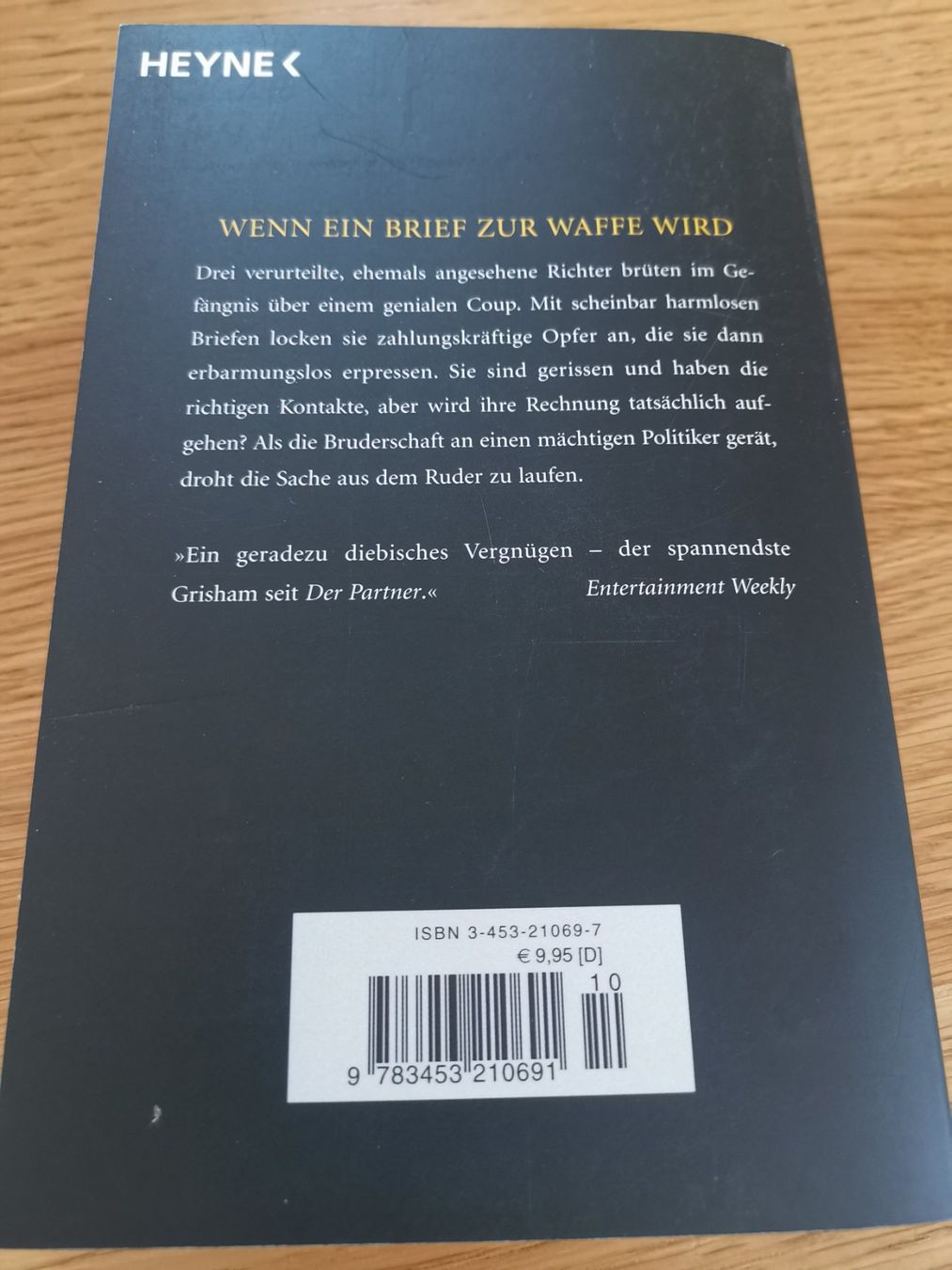 Libri: John Grisham: Die Bruderschaft – Usato da Wiesendangen venduto da MMoretto 1
