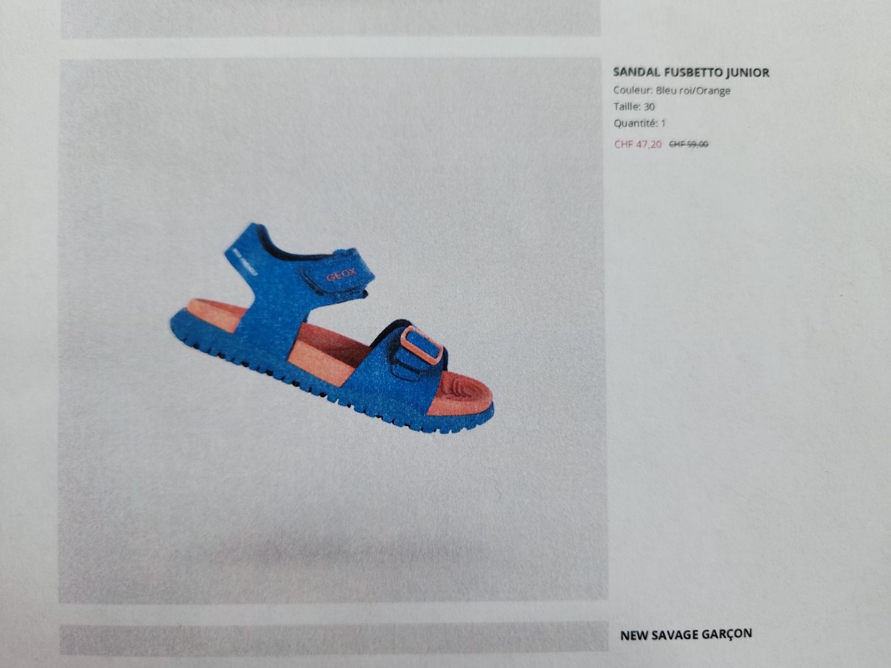 Geox Scarpe per ragazzi: Sandal Fusbetto Junior – Nuovo e nell'imballaggio originale da Territet venduto da Cenh 6