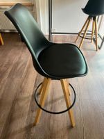 5 tabourets bar bois / 5 Barhocker Holz schwarz