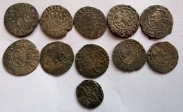Lot de 11 pièces anciennes monnaies pour collectionneurs
