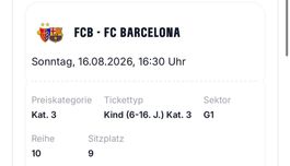 1x Fc Basel vs Fc Barcelona Ticket
