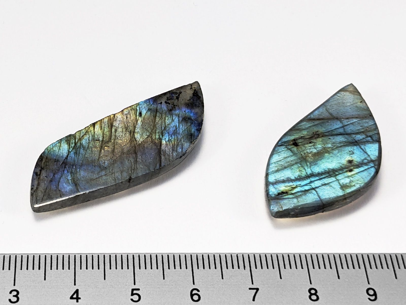 Minerali & Pietre curative: Labradorit Cabochon 2Stk. - 40 und 33mm – Nuovo e nell'imballaggio originale da Meilen venduto da StoneGarden 1
