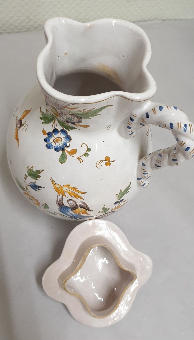 Karaffen: Faience Krug mit Deckel – Gebraucht aus Emmen von Brockofsky 4