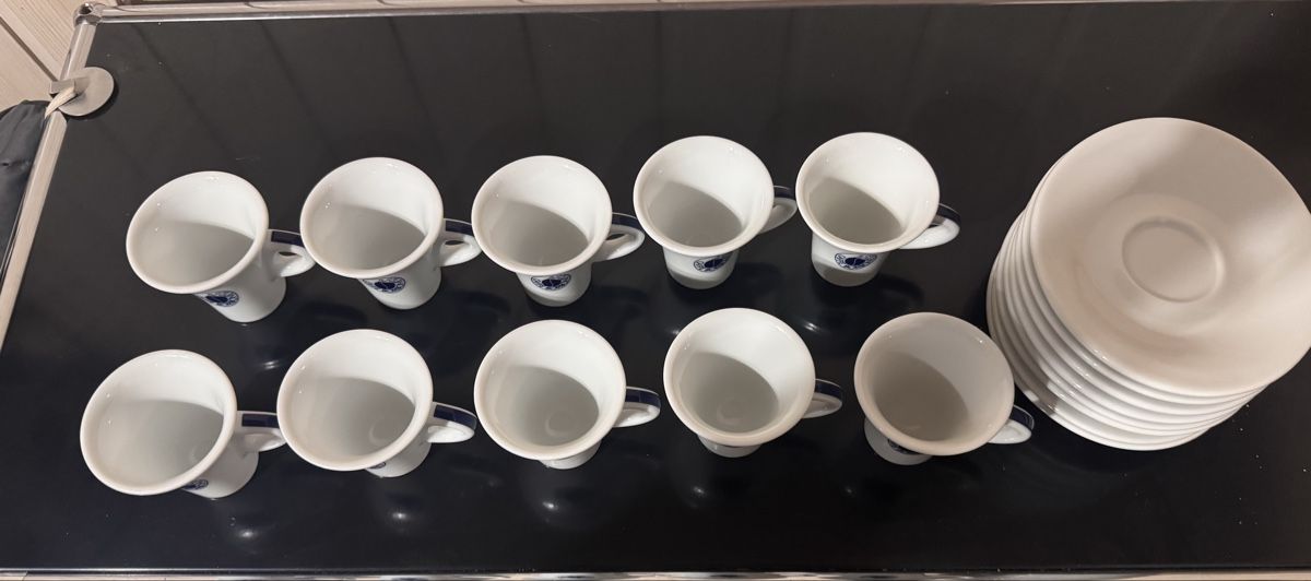 Services de table: Borbone Espresso Tassen Set mit Unterteller weiss – D'occasion à Münchenbuchsee par LuiConte 1