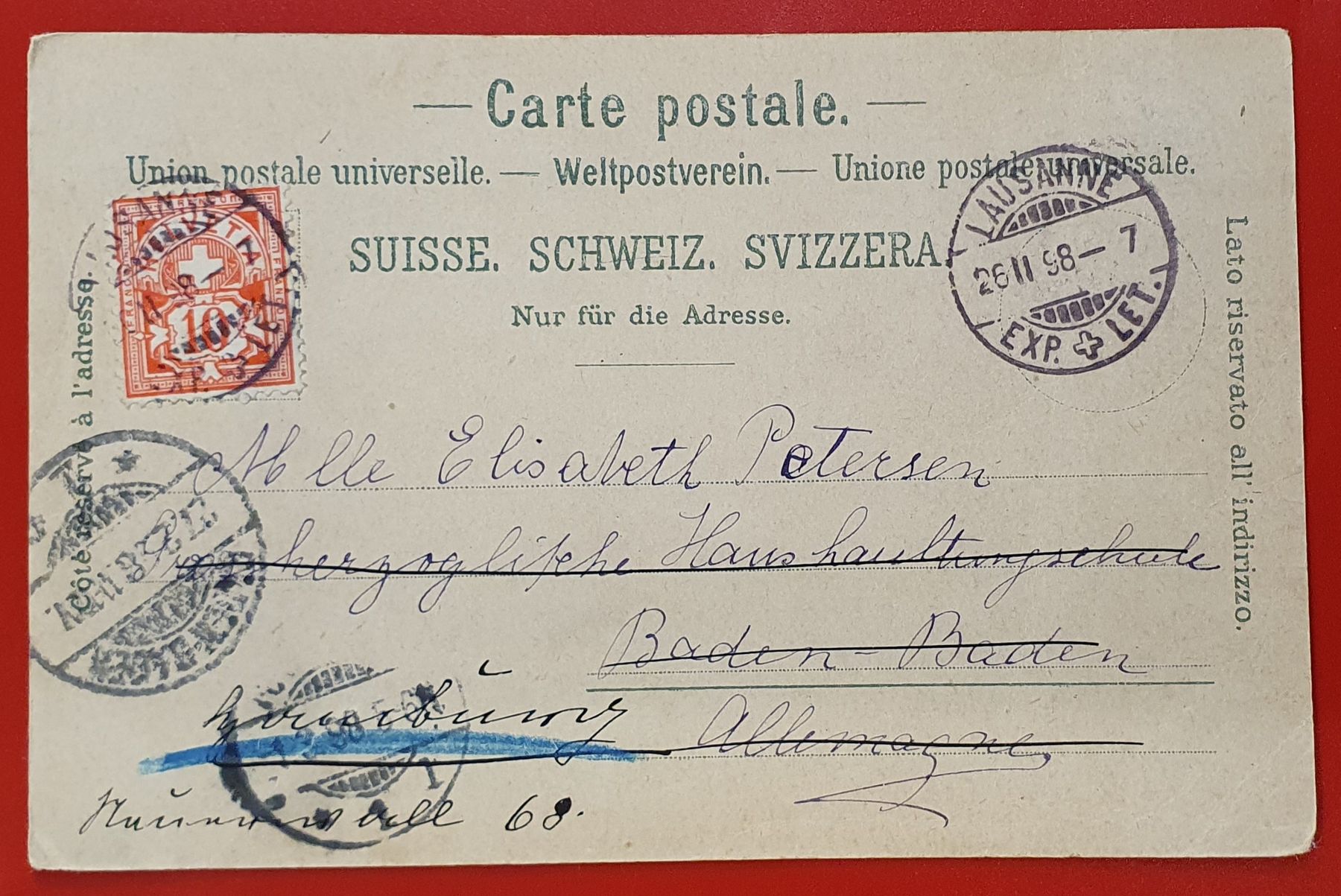 Cartes postales: Lausanne 1898 – D'occasion à Kreuzlingen par Rschweiz1 1