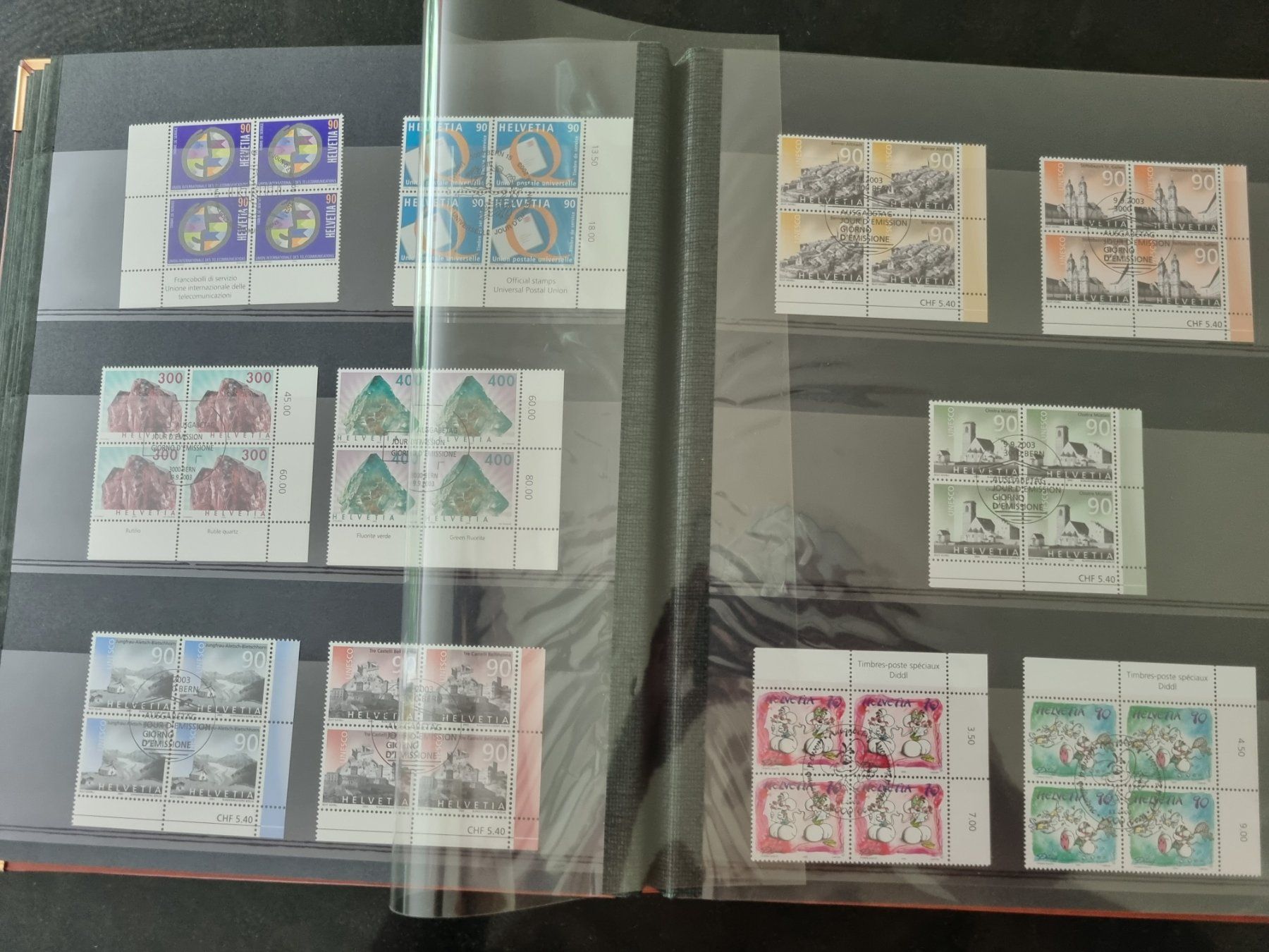 Tutti i francobolli: 7 Alben mit Viererblocks, etc - hoher Katalogwert – Usato da Gümligen venduto da Geniusbuy 9