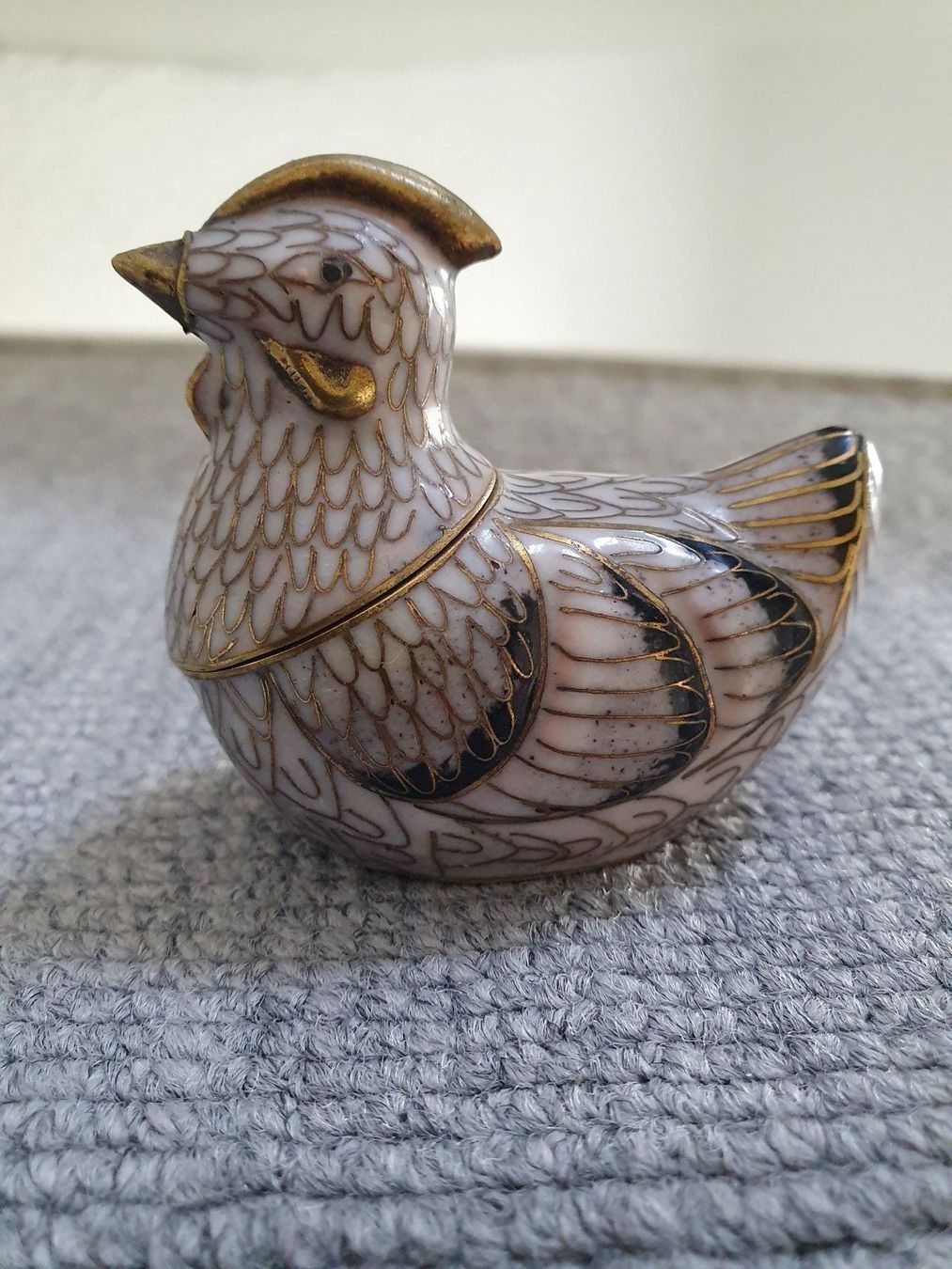 Alle Dekorationen: Cloisonné Vogel als Dose – Gebraucht aus Glattfelden von sessa123