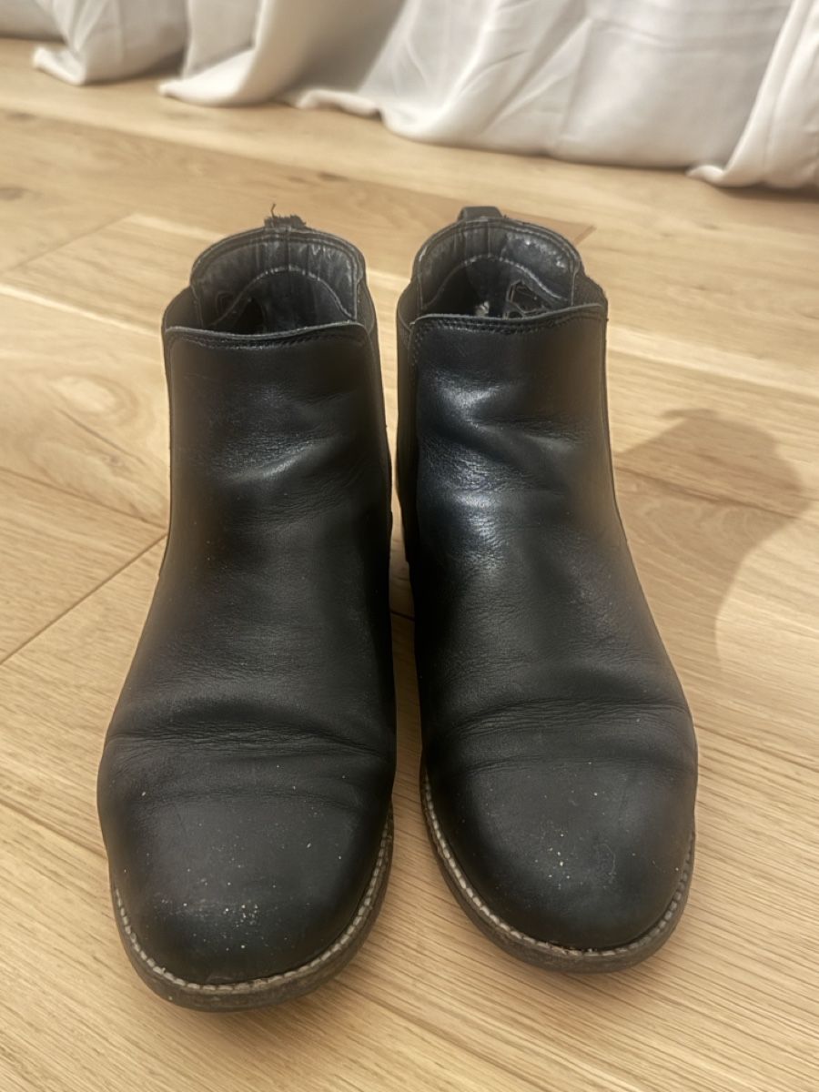 Damenschuhe: Black Leather Ankle Boots, EU 38 – Gebraucht aus Zürich von Sefora_sp 1