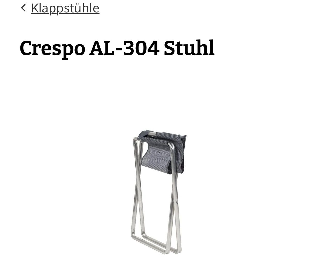 Sedie: Crespo Camping Stuhl – Nuovo (secondo la descrizione) da Grabs venduto da mayram27 3