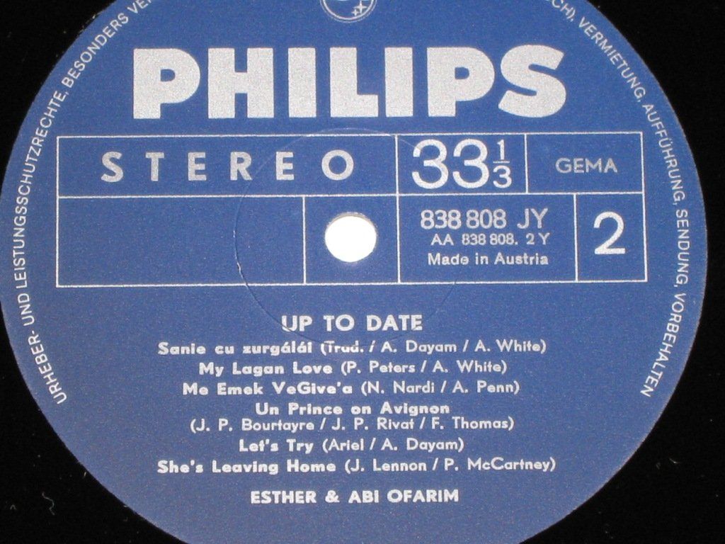 Dischi in vinile: LP - ESTHER & ABI OFARIM - UP TO DATE – Usato da Steckborn venduto da Quo7 4