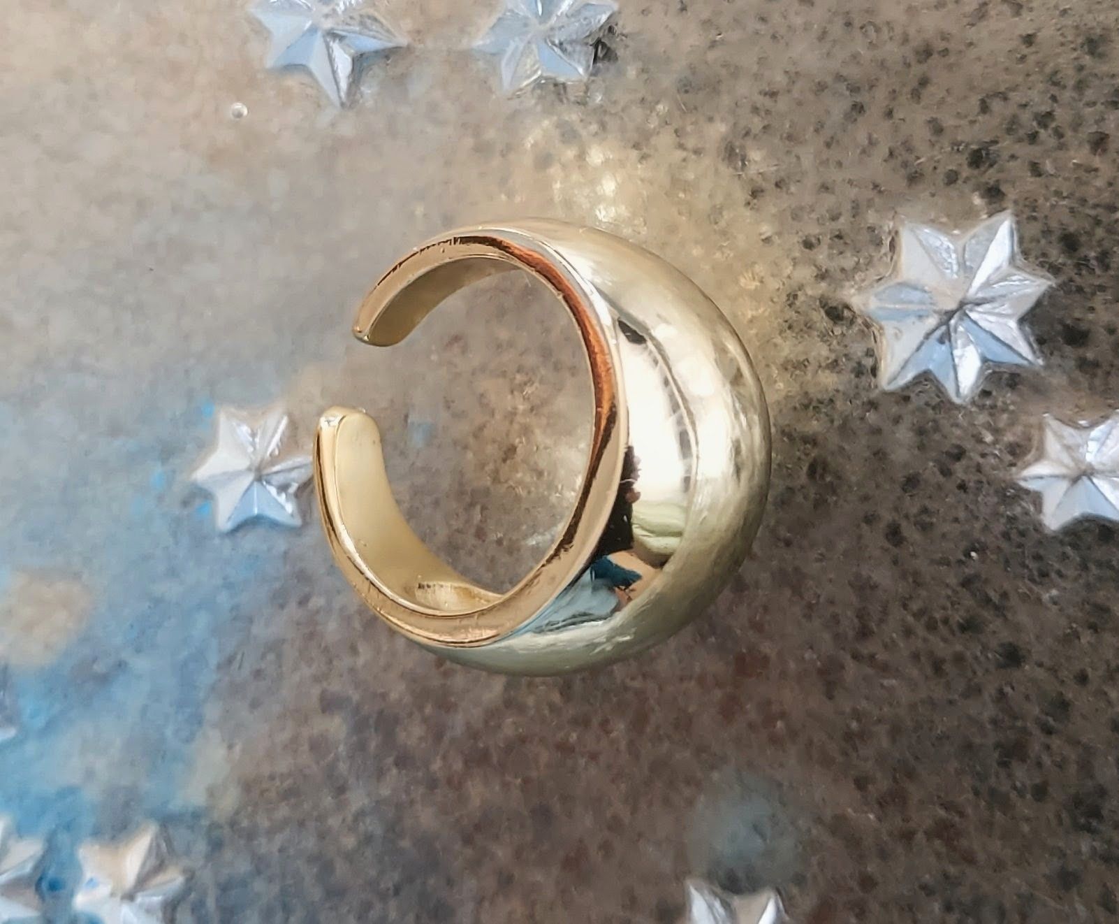 Ringe: Goldener Statement Ring ❣️Neu❣️ – Neu (gemäss Beschreibung) aus Ettenhausen TG von CH2300 2