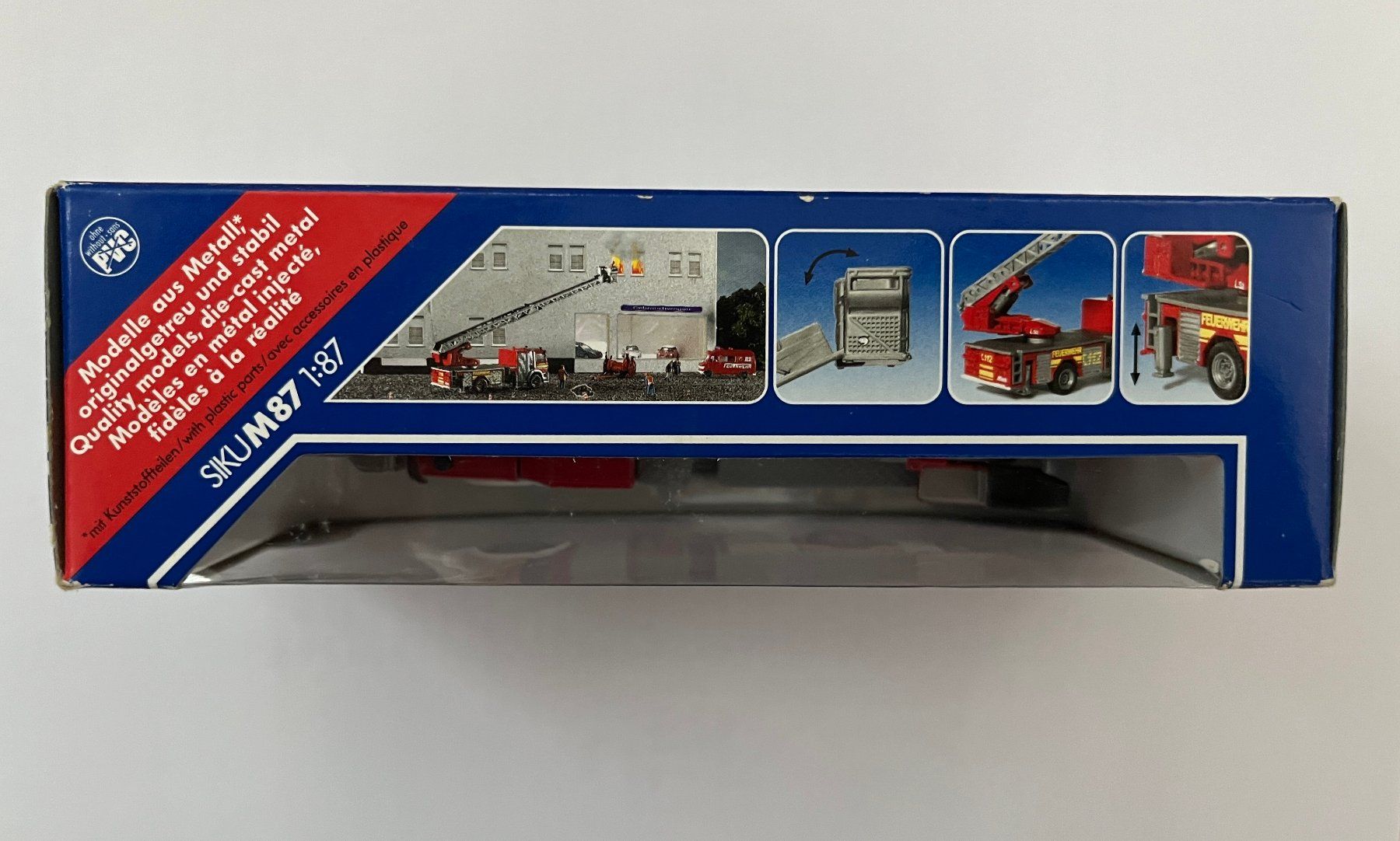 Siku Modellini d'auto: SIKU 1841 / Feuerwehr-Drehleiter – Nuovo e nell'imballaggio originale da Wauwil venduto da swissGadgets 1