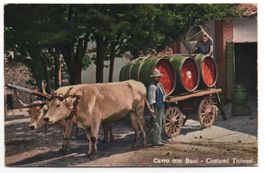LUGANO Carro con Buoi - Wein-Transport