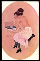 Raphael Kirchner: Junge Frau mit nacktem